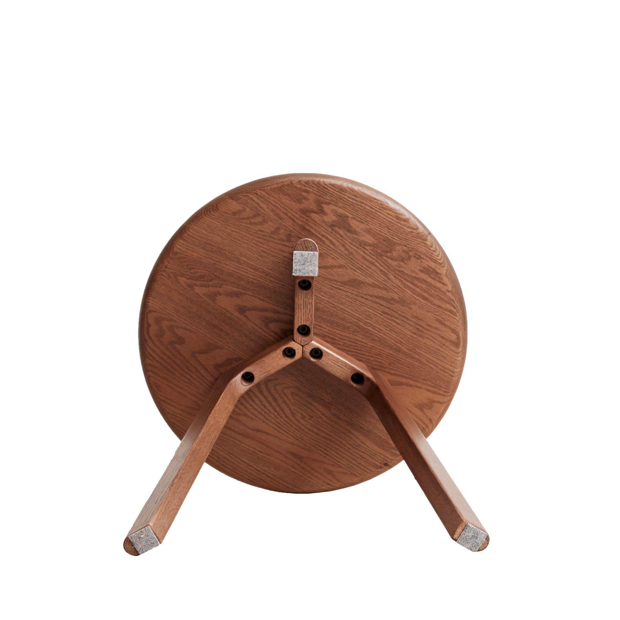 Shop Round End Table- Small End Table Side Table Coffee Table Bedside Table Night Stand for Living Room Bedroom & Balcony, 100% Natural Solid Oak Wood Easy to Assemble Mademoiselle Home Decor