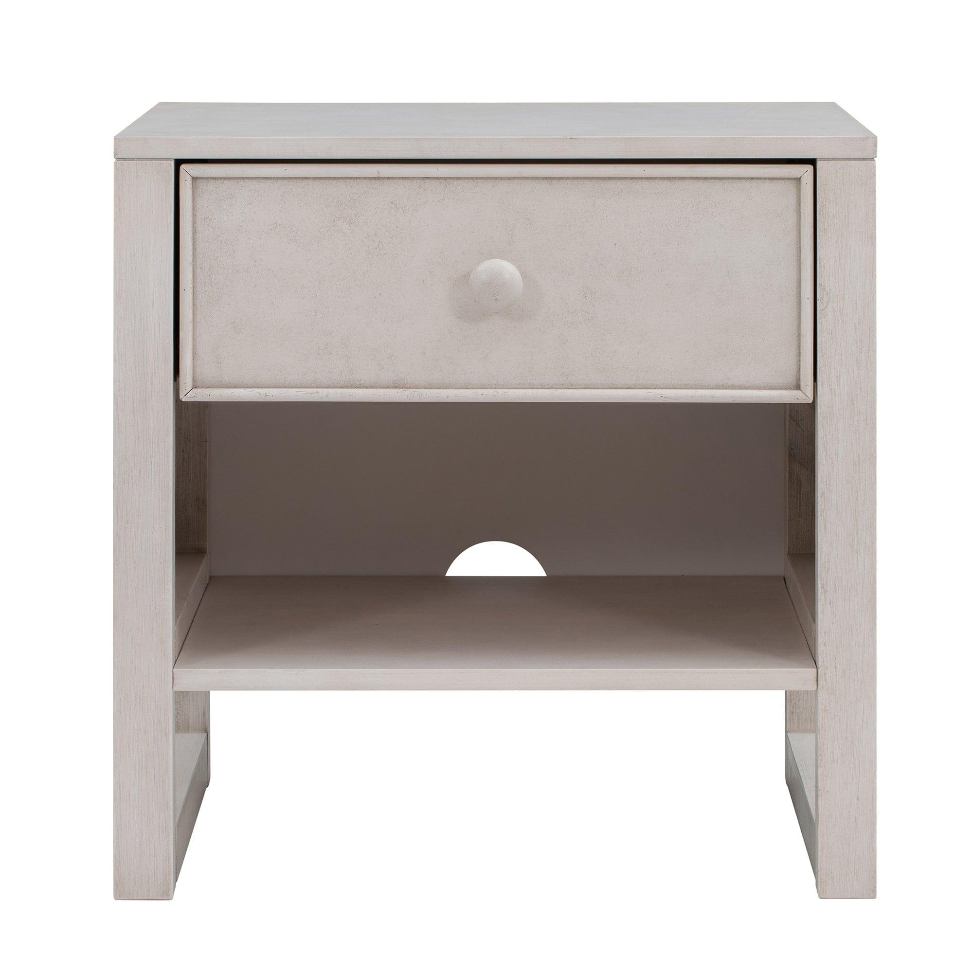 Shop Wooden Nightstand with a Drawer and an Open Storage,End Table for Bedroom,Anitque White Mademoiselle Home Decor