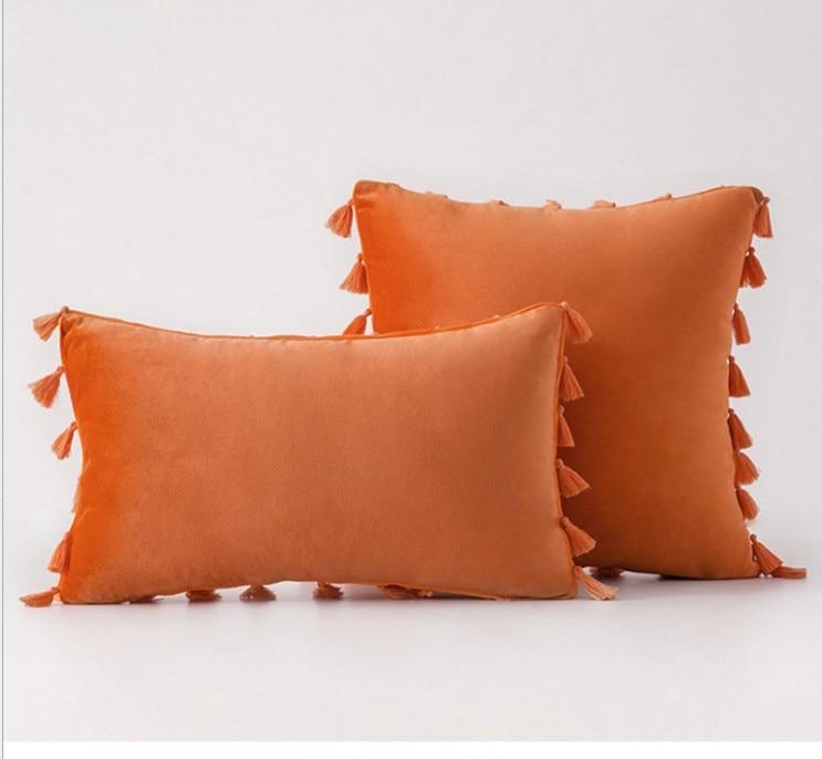 Shop 40507 1 piece 45x45cm / orange Kyra Cushion Cover Mademoiselle Home Decor