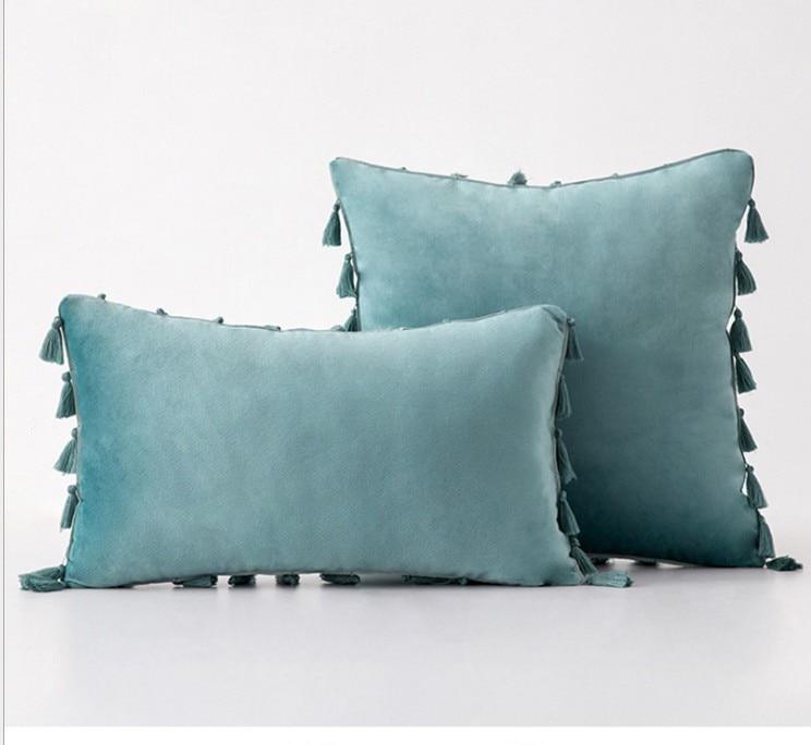 Shop 40507 1 piece 45x45cm / grey blue Kyra Cushion Cover Mademoiselle Home Decor