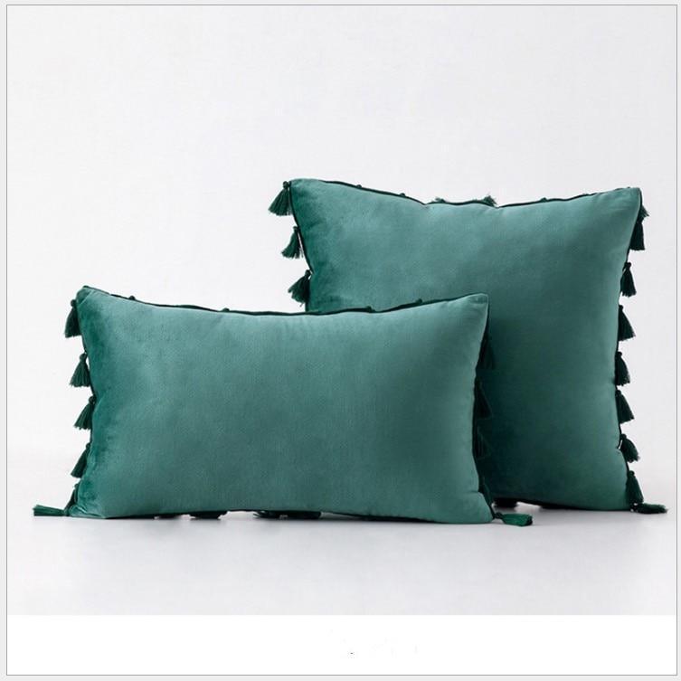 Shop 40507 1 piece 45x45cm / turquoise Kyra Cushion Cover Mademoiselle Home Decor