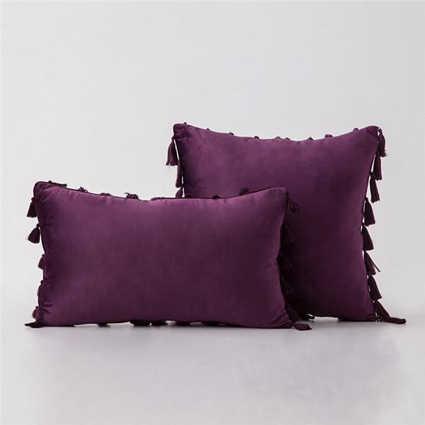 Shop 40507 1 piece 45x45cm / purple Kyra Cushion Cover Mademoiselle Home Decor
