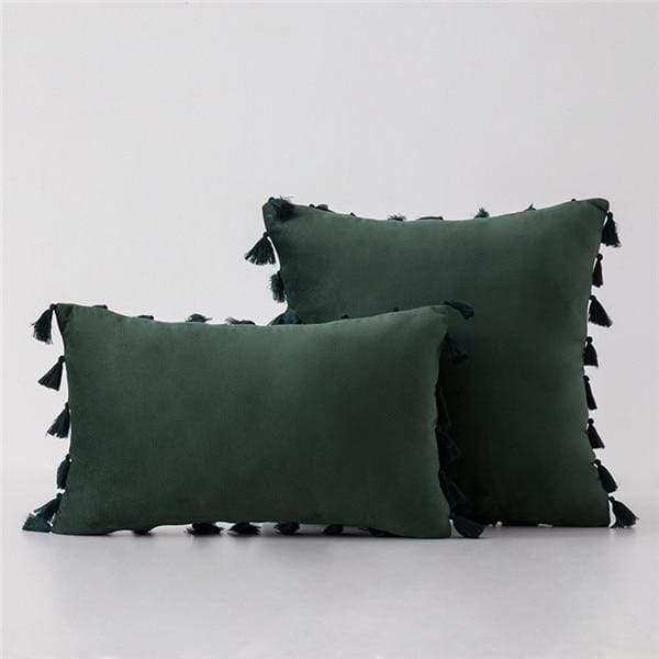 Shop 40507 1 piece 45x45cm / dark green Kyra Cushion Cover Mademoiselle Home Decor