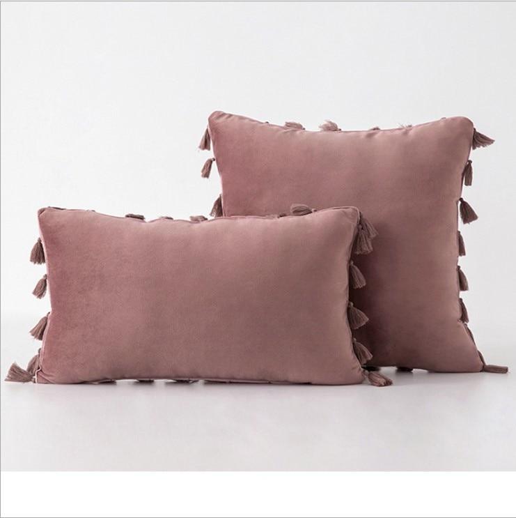 Shop 40507 1 piece 45x45cm / sand pink Kyra Cushion Cover Mademoiselle Home Decor