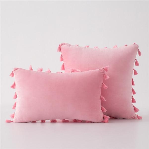 Shop 40507 1 piece 45x45cm / pink Kyra Cushion Cover Mademoiselle Home Decor