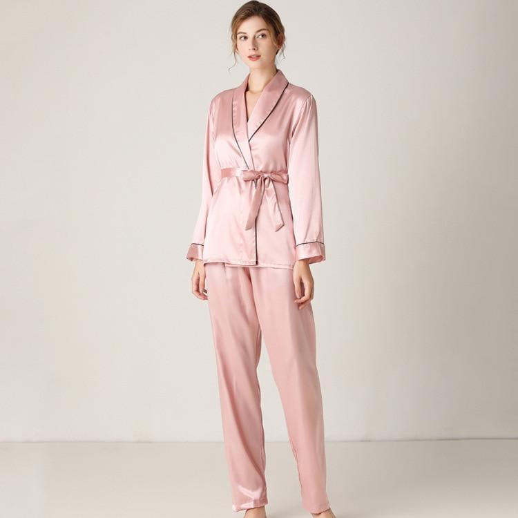 Shop 200001904 Pink / S Lillian Pjs Set Mademoiselle Home Decor