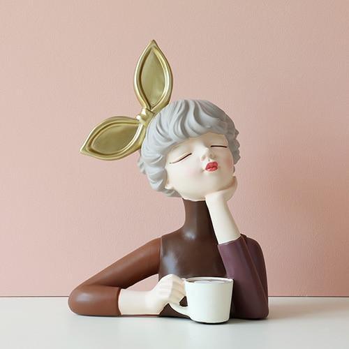 Shop 200044142 Brown Lola Sculpture Mademoiselle Home Decor