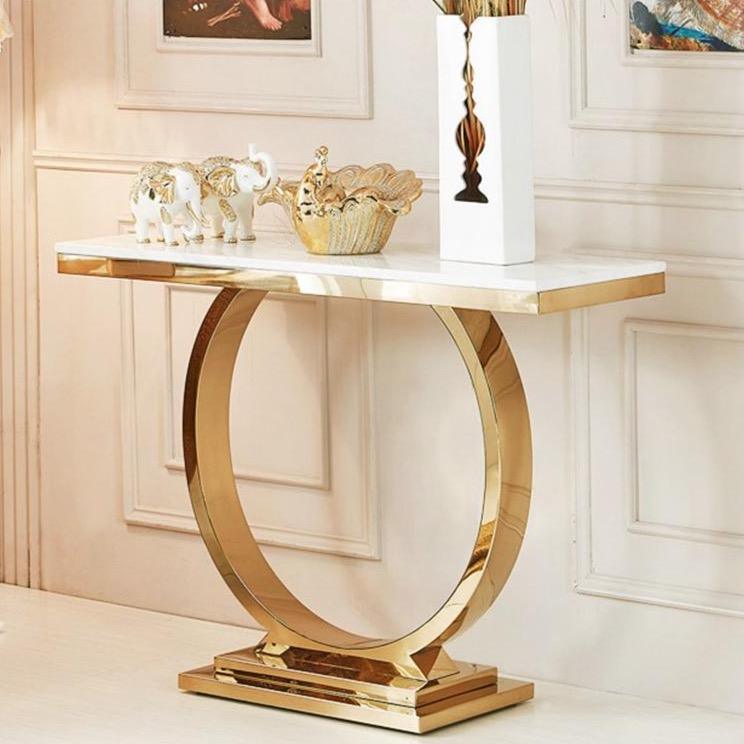 Shop 0 White gold large Machu Table Mademoiselle Home Decor