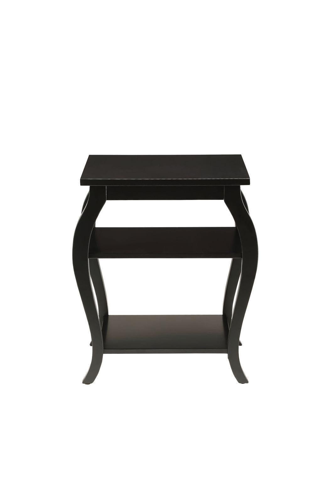 Shop ACME Becci End Table in Black 82826 Mademoiselle Home Decor