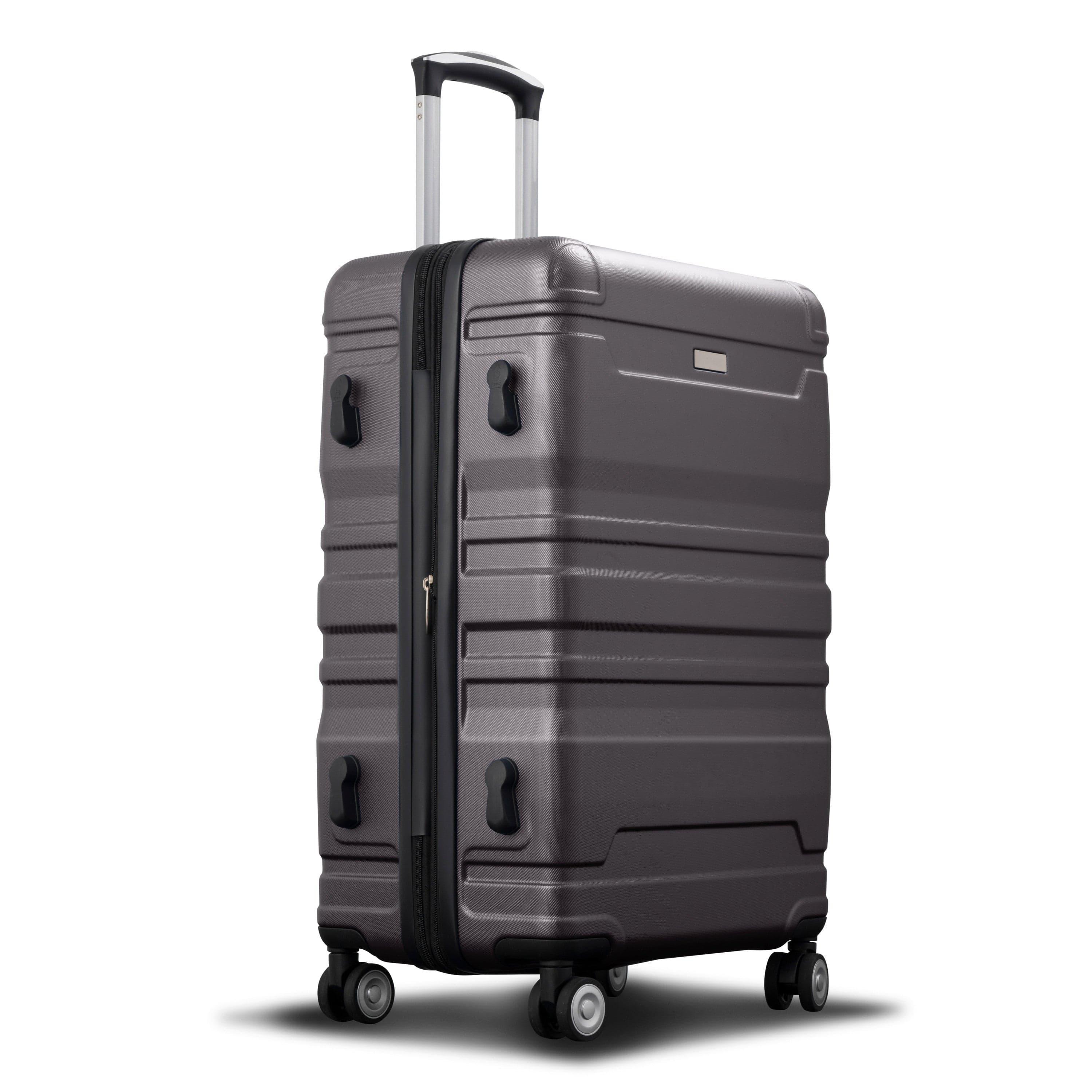 Shop Marcia Black Expandable Luggage Set Mademoiselle Home Decor