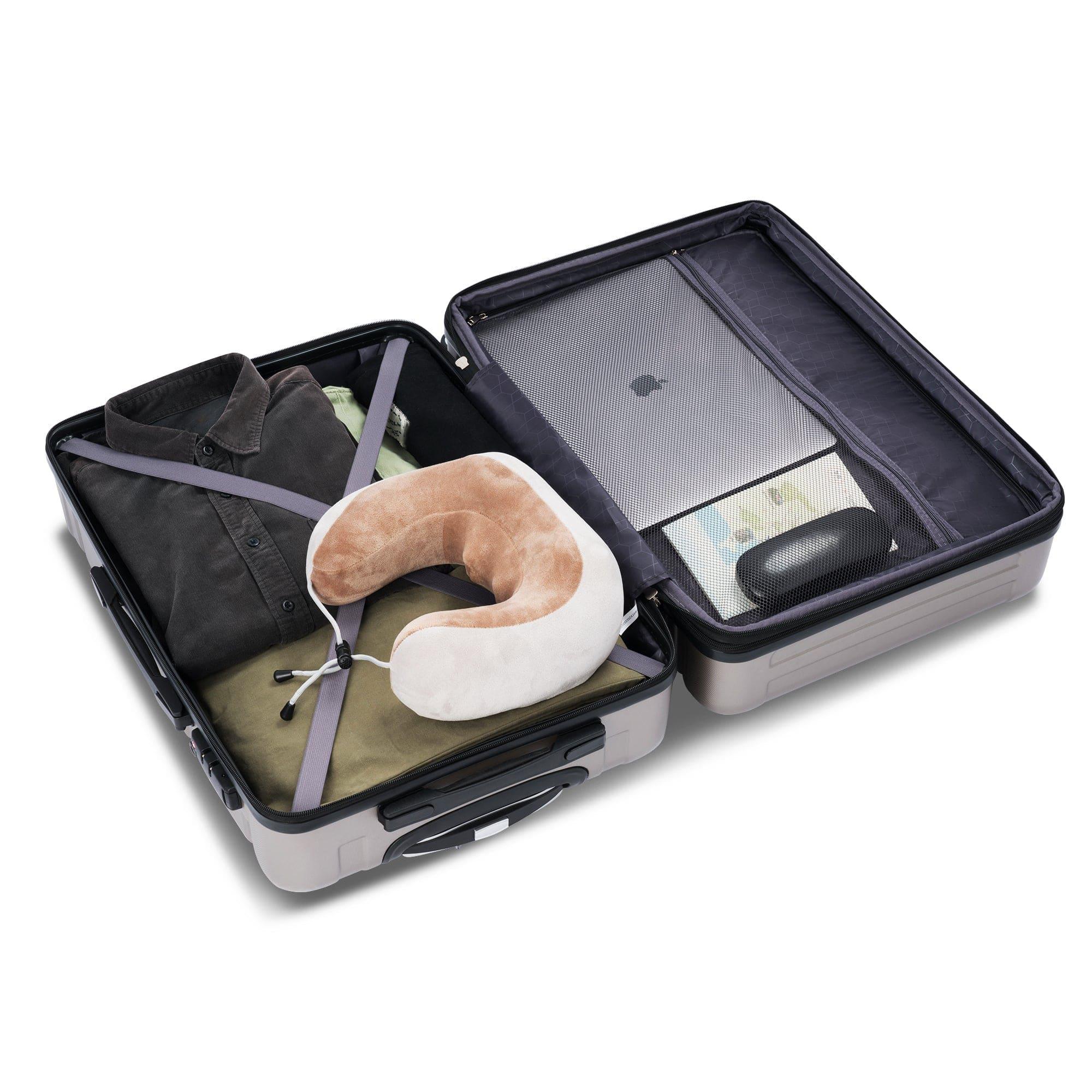 Shop Marcia Champagne Expandable Luggage Set Mademoiselle Home Decor