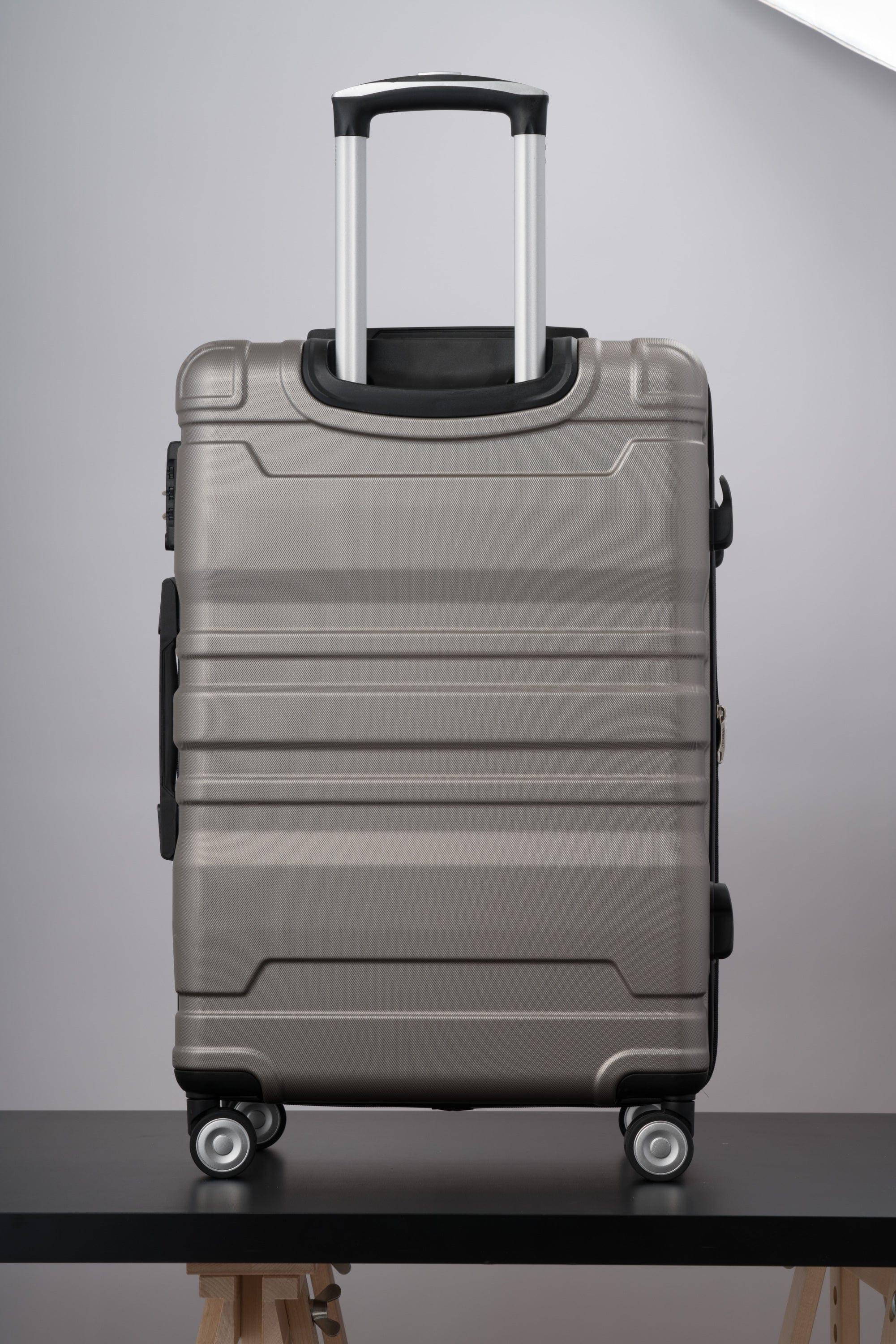 Shop Marcia Champagne Expandable Luggage Set Mademoiselle Home Decor