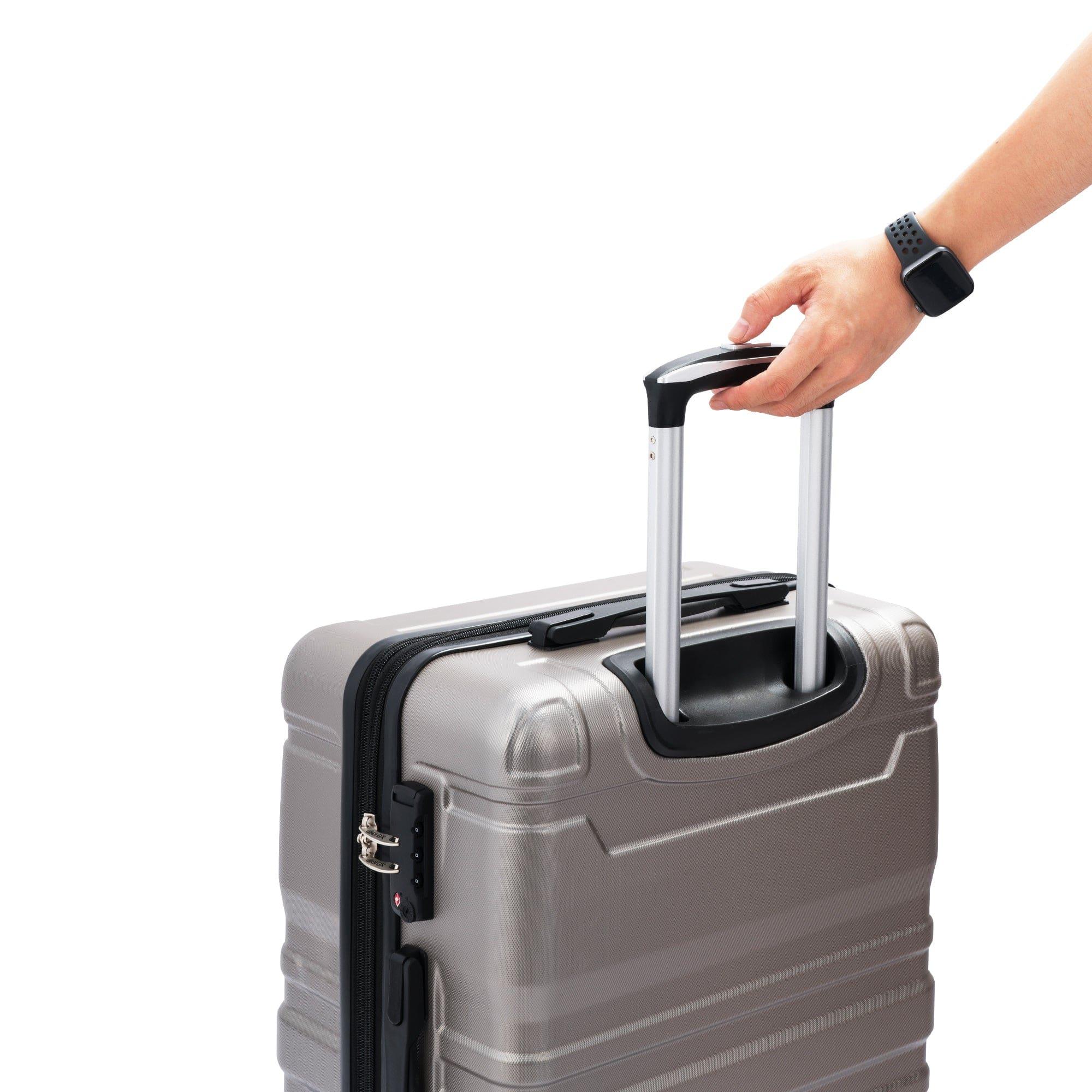 Shop Marcia Champagne Expandable Luggage Set Mademoiselle Home Decor