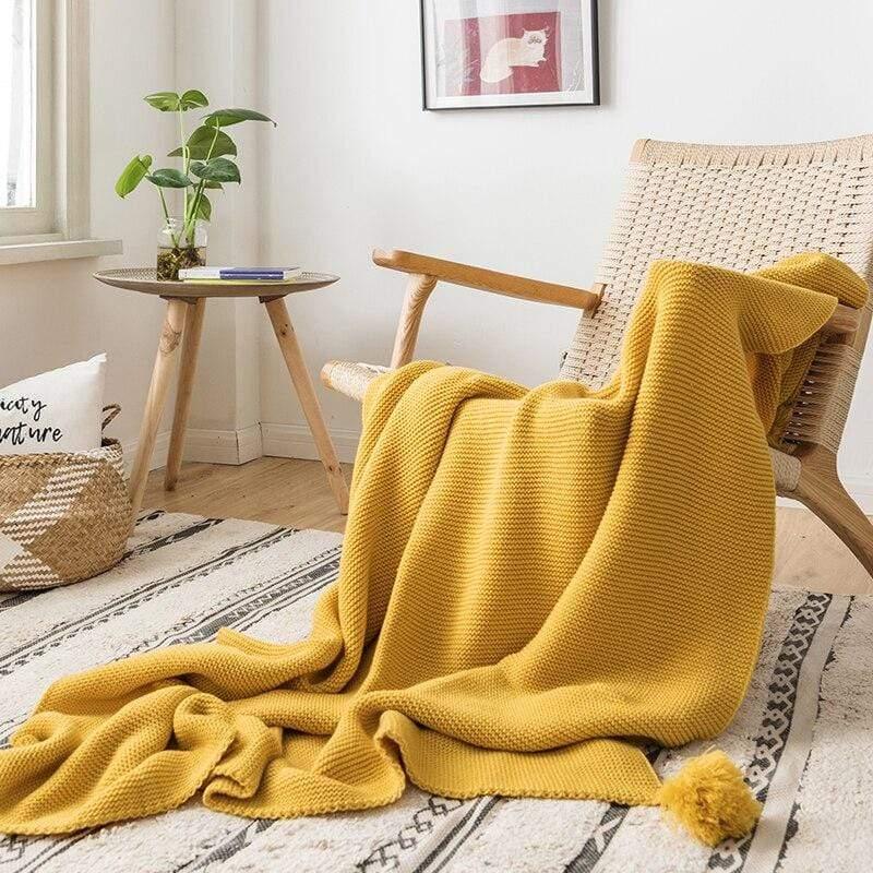 Shop 40602 Mustard Marco Throw Mademoiselle Home Decor