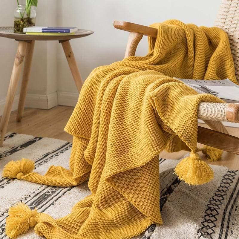 Shop 40602 Mustard Marco Throw Mademoiselle Home Decor