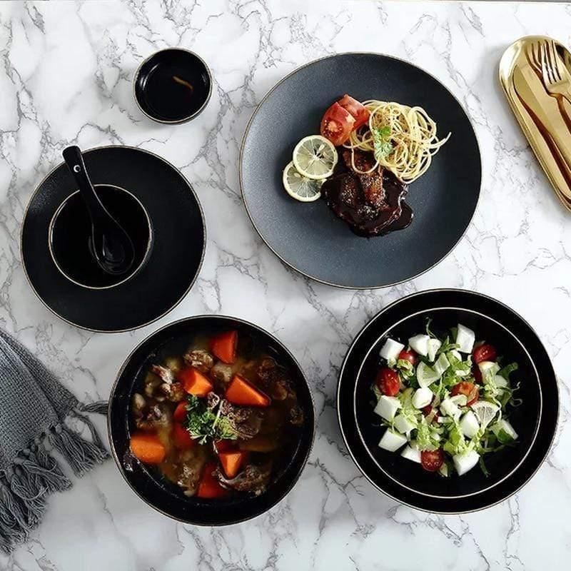 Shop Dining Marina Black Dining Set Mademoiselle Home Decor