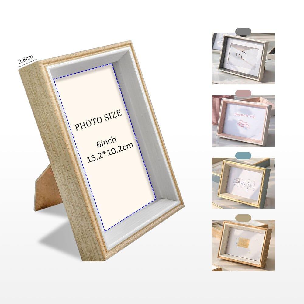 Shop 0 6 Inch Photo Frame Rectangle Resin Picture Frame Wood Grain Frames For Pictures Home Decoration Frames For Pictures Wall Mademoiselle Home Decor