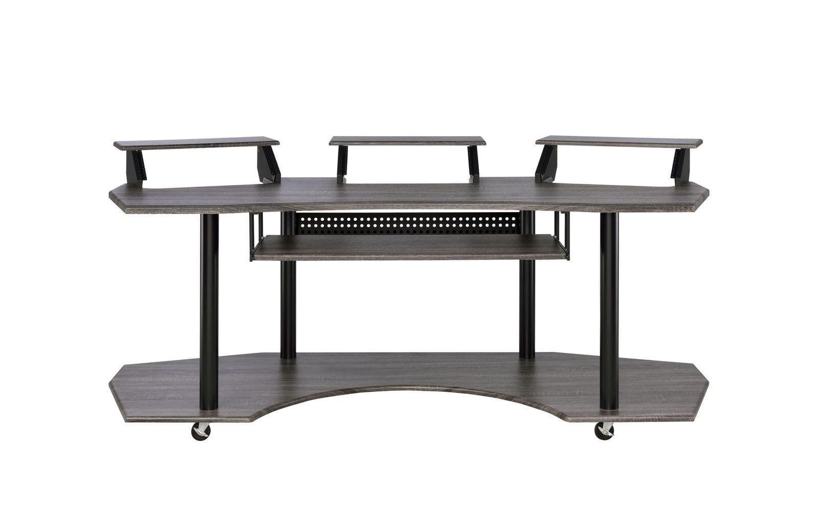 Shop ACME Eleazar Computer Desk, Black Oak 92895 Mademoiselle Home Decor