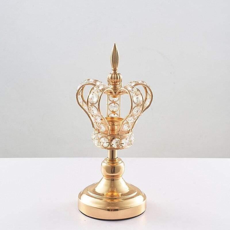 Shop 0 Retro Handmade Iron Crown Candlestick Fashion Hollow Candle Holder Wedding Props Mademoiselle Home Decor