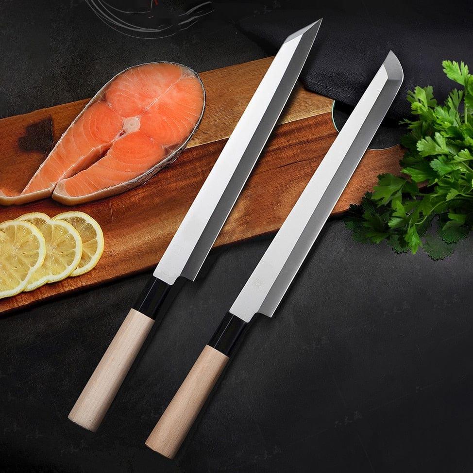 Shop 0 Knives Professional 11 inch Japanese Chef Knives Filleting Knife Kitchen Knives Steel Sashimi Sushi Salmon Yanagi Fishing Knife Mademoiselle Home Decor
