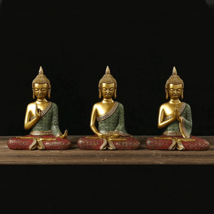 Shop 0 Buddha statues Thailand Buddha statue sculpture home decor office desk ornament vintage gift figurine Hindu siting Buddha Mademoiselle Home Decor