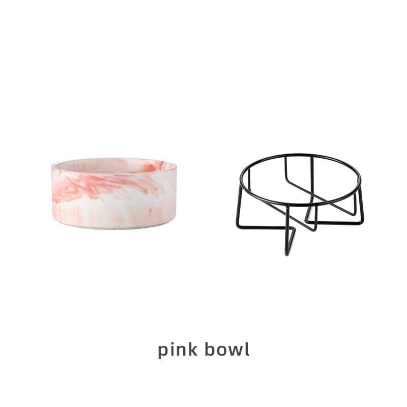 Shop 200003781 Pink with stand / 400ML Minzo Pet Bowl Mademoiselle Home Decor