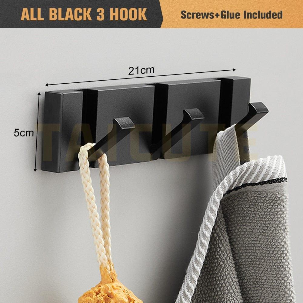 Shop 0 All Black 3 Hook Montes Wall Hook Mademoiselle Home Decor