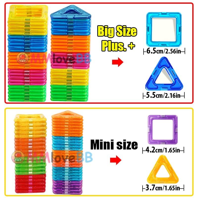 Shop 0 Magnetic Building Blocks Big Size and Mini Size DIY Magnets Toys for Kids Designer Construction Set Gifts for Children Toys Mademoiselle Home Decor
