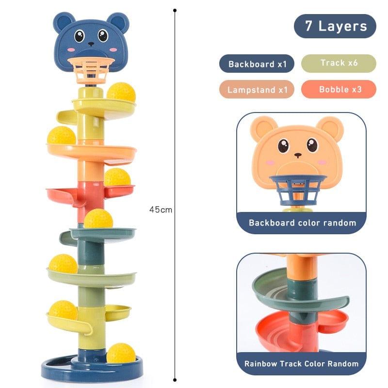 Shop 0 7 layers Montessori Slide Sensory Toy Mademoiselle Home Decor