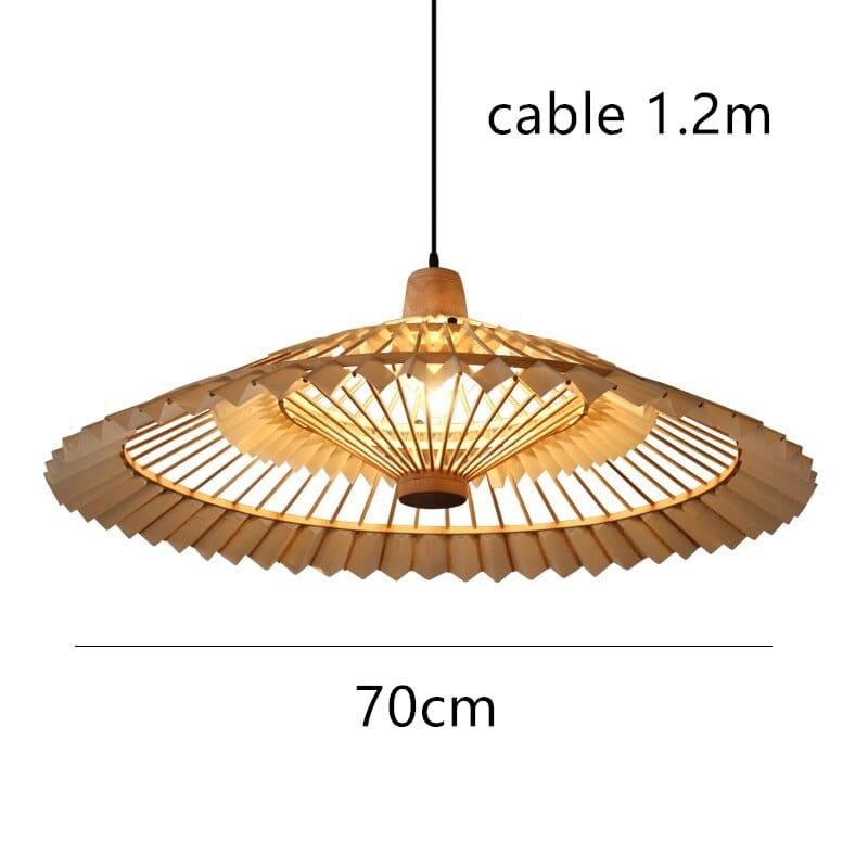 Shop 0 70cm / China / white cable Hand-Woven Vertigo Bamboo Lamp Vintage Living Room Asian Style Hanging Pendant Lights for Home Decor Coffee Shop Fixtures Mademoiselle Home Decor