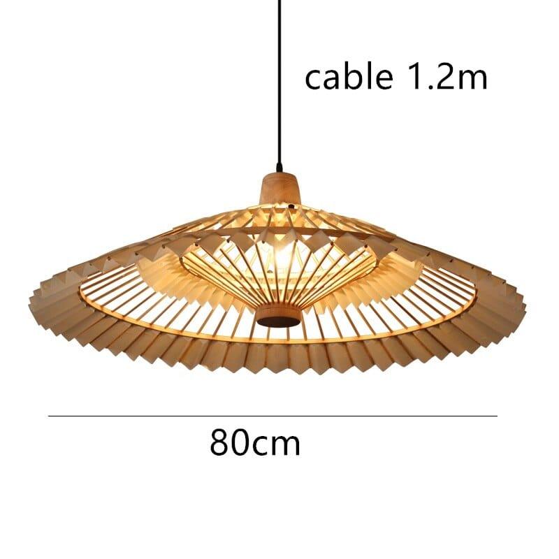Shop 0 80cm / China / white cable Hand-Woven Vertigo Bamboo Lamp Vintage Living Room Asian Style Hanging Pendant Lights for Home Decor Coffee Shop Fixtures Mademoiselle Home Decor