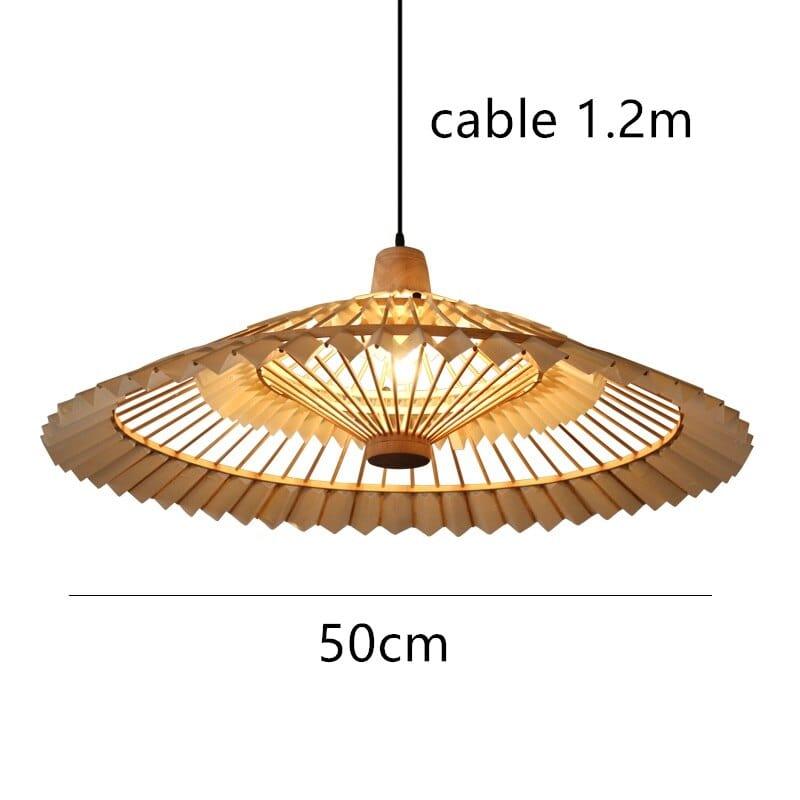 Shop 0 50cm / China / white cable Hand-Woven Vertigo Bamboo Lamp Vintage Living Room Asian Style Hanging Pendant Lights for Home Decor Coffee Shop Fixtures Mademoiselle Home Decor