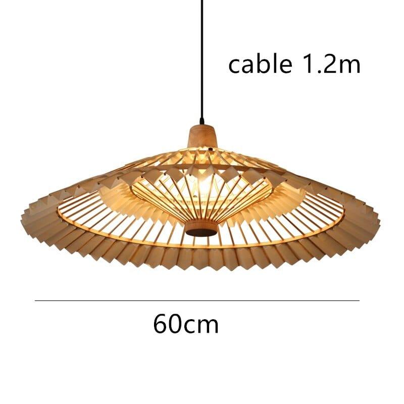 Shop 0 60cm / China / white cable Hand-Woven Vertigo Bamboo Lamp Vintage Living Room Asian Style Hanging Pendant Lights for Home Decor Coffee Shop Fixtures Mademoiselle Home Decor