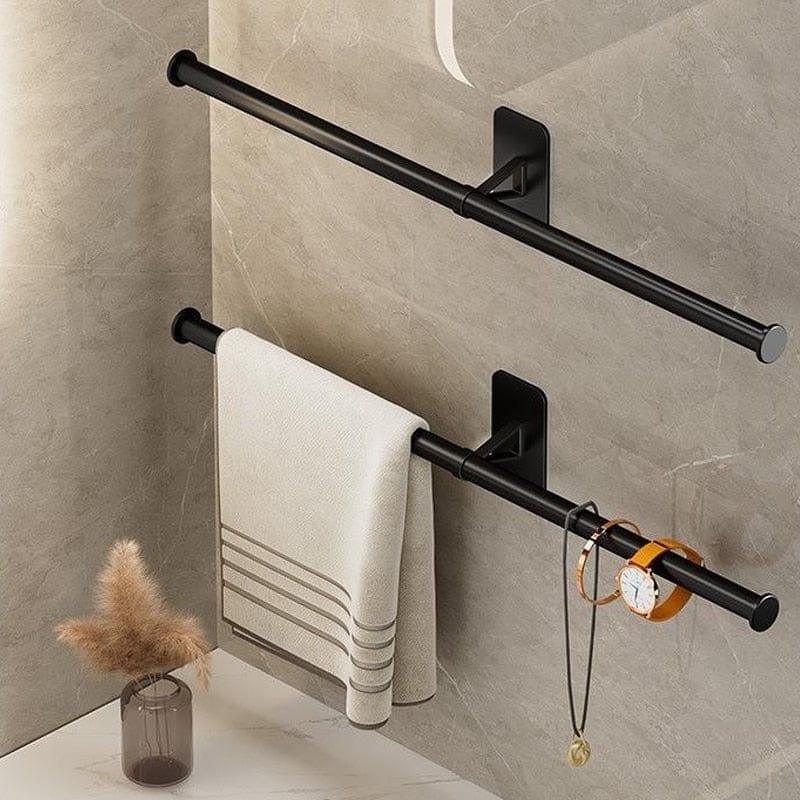 Shop 0 Self-adhesive Bathroom Towel Rack Holder Without Drilling, Wall Mounted Towel Shelf Kitchen Bathroom Accessories Towel Hanger Mademoiselle Home Decor