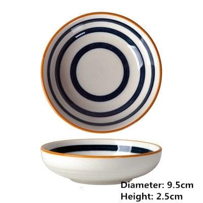 Shop 0 25 Japanese small Ceramic Sushi Dishes Soy Sauce Dish Seasoning Saucers Plates Vinegar Salad Wasabi plate sauce cup gravy boats Mademoiselle Home Decor