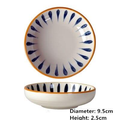 Shop 0 19 Japanese small Ceramic Sushi Dishes Soy Sauce Dish Seasoning Saucers Plates Vinegar Salad Wasabi plate sauce cup gravy boats Mademoiselle Home Decor