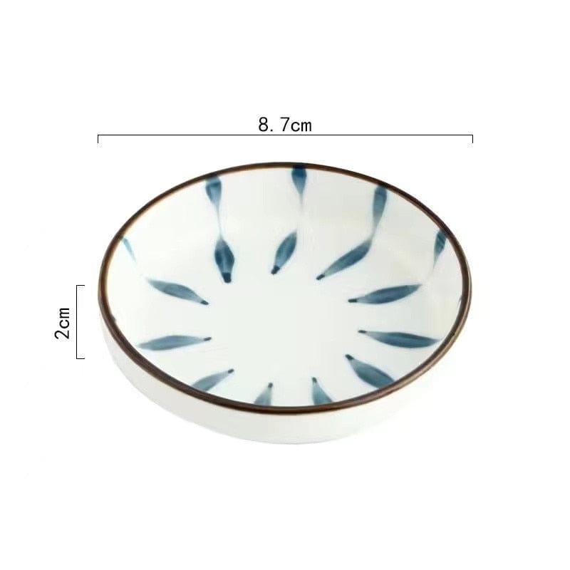 Shop 0 17 Japanese small Ceramic Sushi Dishes Soy Sauce Dish Seasoning Saucers Plates Vinegar Salad Wasabi plate sauce cup gravy boats Mademoiselle Home Decor