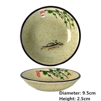 Shop 0 20 Japanese small Ceramic Sushi Dishes Soy Sauce Dish Seasoning Saucers Plates Vinegar Salad Wasabi plate sauce cup gravy boats Mademoiselle Home Decor