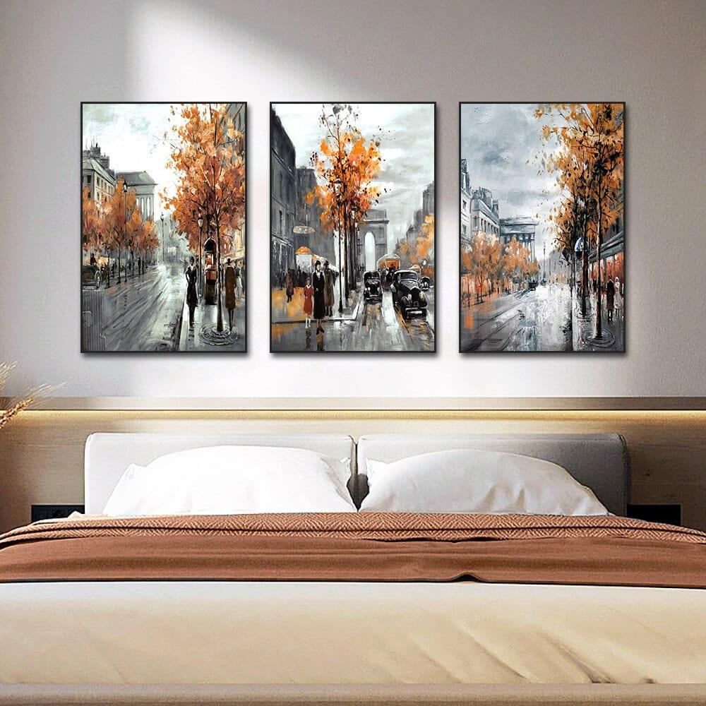 Shop 0 Abstract Landscape Canvas Painting Modern Nordic Street  Scene Posters And Prints Wall Art Picture For Living Room Home Decor Mademoiselle Home Decor