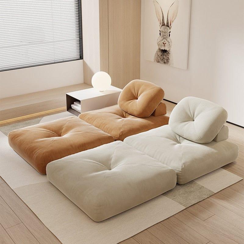 Shop 0 Luxury Modern Sofa Home Furniture Nordic Cream Fabric Sofa Tofu Block Luxury Sofa Detachable Module Tatami Sofa Bed Armrest Mademoiselle Home Decor