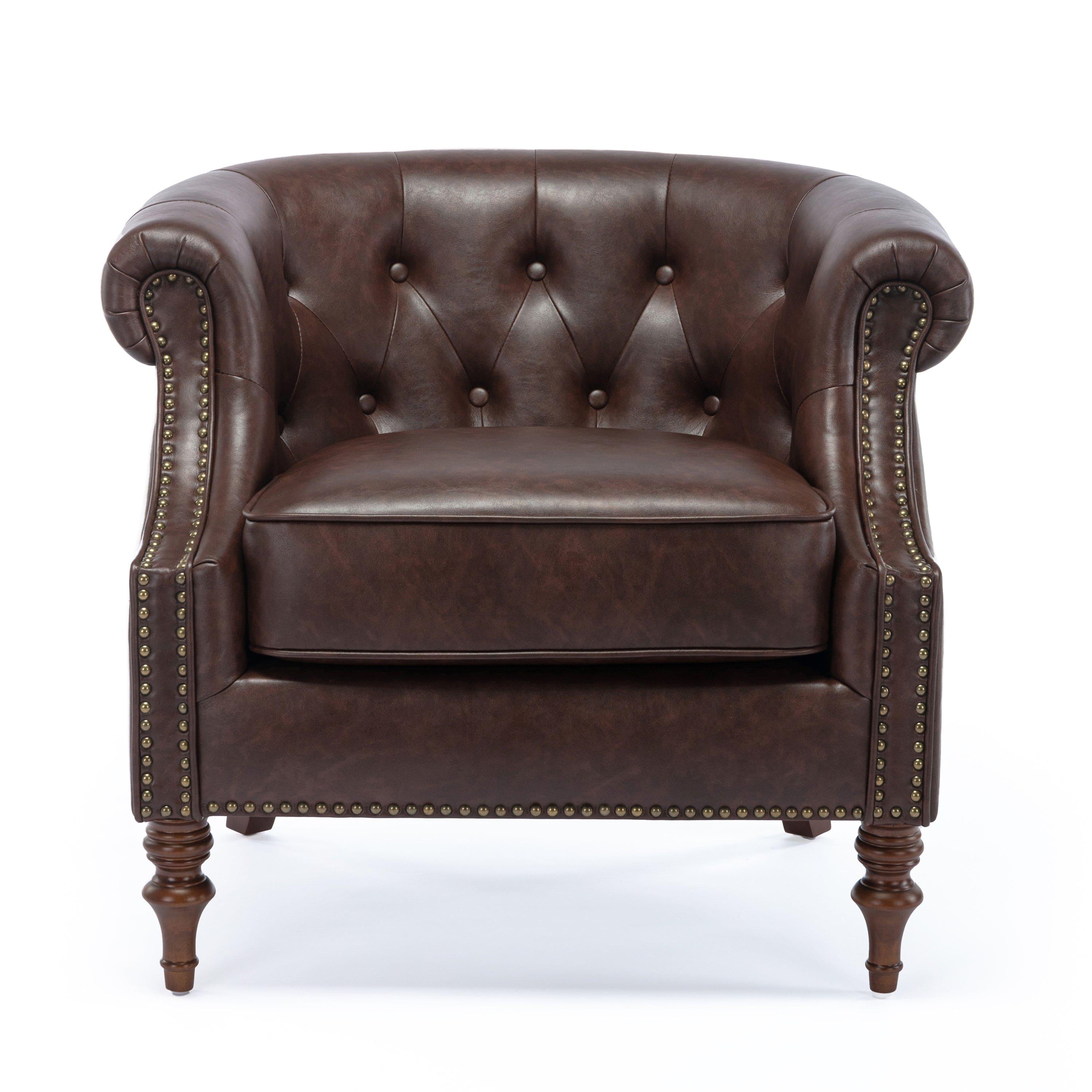 Shop Ophelia Button Tufted Accent Chair Mademoiselle Home Decor