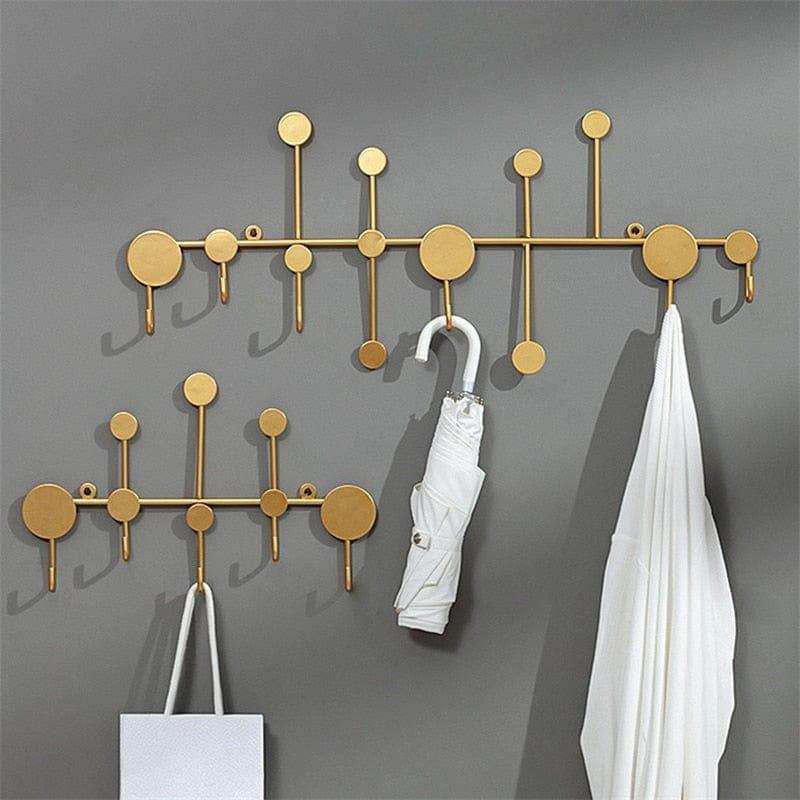 Shop 0 Black/Gold Wall Hook Storage Nordic Creative Entrance Key Hanger Home Decoration Wall Hanging Fitting Room Coat Hook 1Pcs Mademoiselle Home Decor