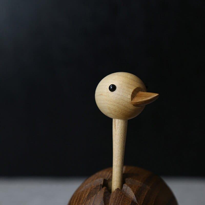 Shop 0 Nordic Handicraft Log Handmade Ostrich Puppet Solid Wood Ornaments Creative Wood Home Decorations Mademoiselle Home Decor