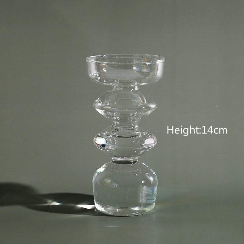 Shop 0 Clear Taper Candle Holder Glass Candlestick Holder for Christmas Decor Wedding Party and Home Dinner Decor Vase Mademoiselle Home Decor