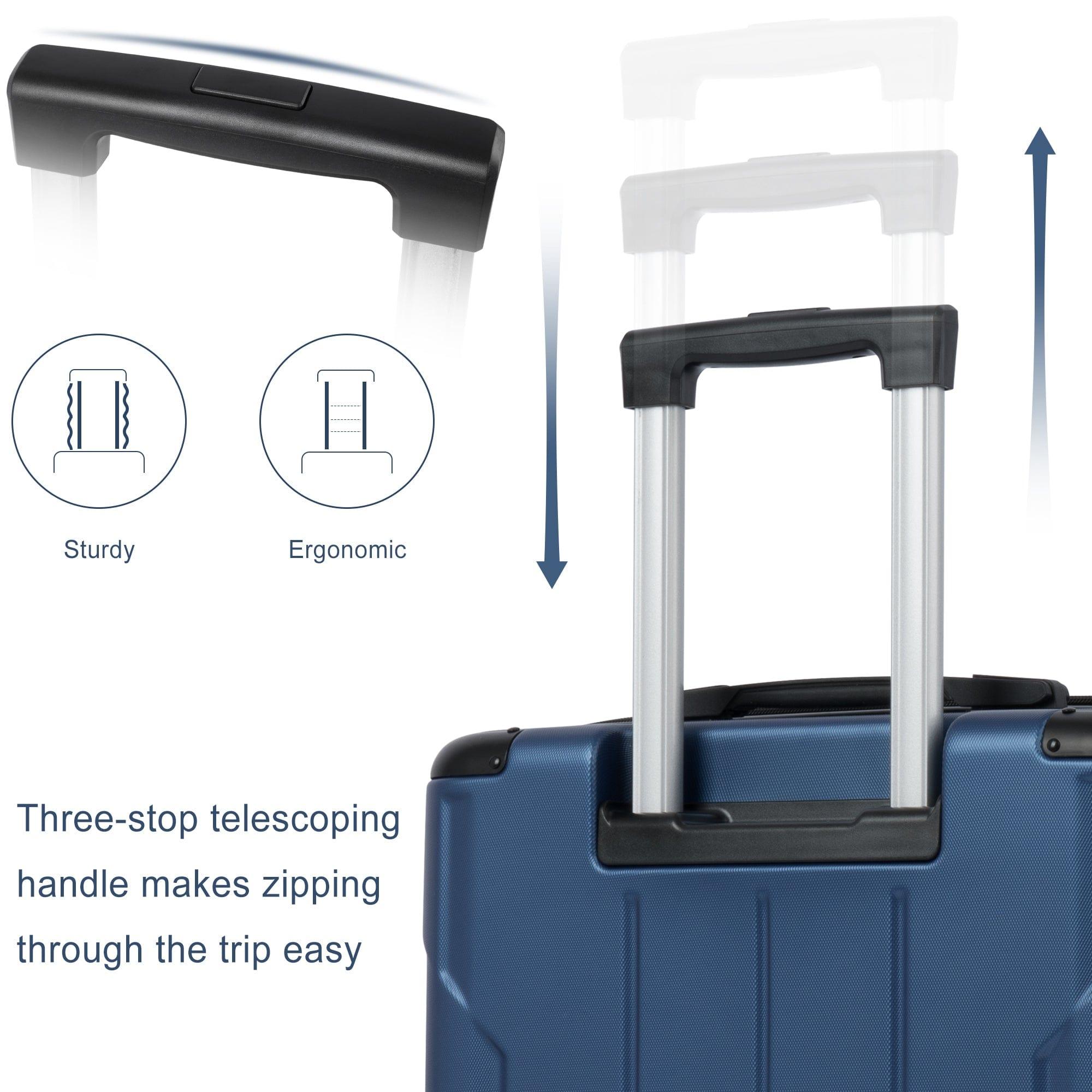 Shop Hardshell Luggage Sets 3 Pcs Spinner Suitcase with TSA Lock Lightweight 20''24''28'' Mademoiselle Home Decor
