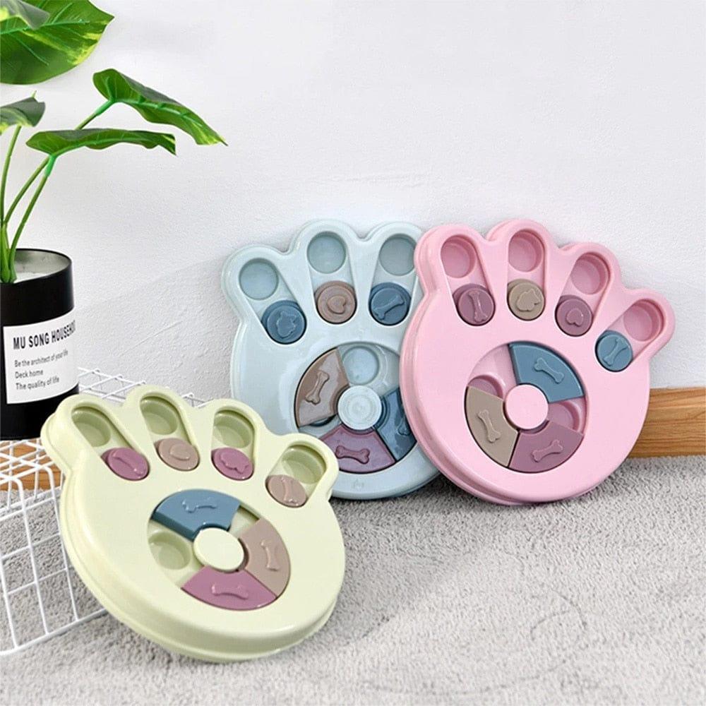 Shop 0 Dog Puzzle Toys Slow Feeder Increase IQ Interactive Turntable Toy Food Dispenser Slowly Eating Bowl Pet Cat Dogs Training Game Mademoiselle Home Decor