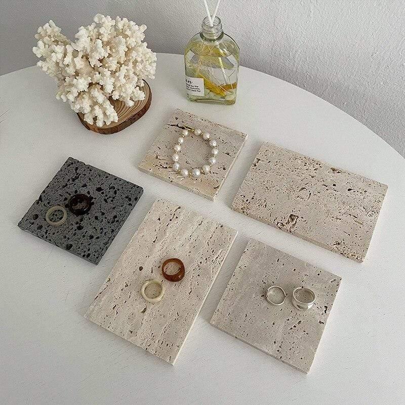 Shop 0 Natural Stone Ins Wind Net Red Photography Props Jewelry Jewelry Pendulum Storage Tray Shooting Decoration Photography Props Mademoiselle Home Decor