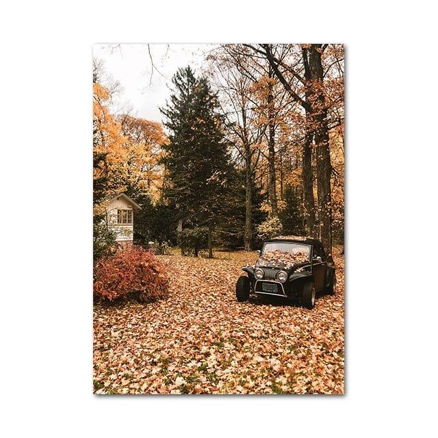 Shop 0 H / 13x18cm No frame Autumn Landscape Picture Canvas Painting Wall Art Poster Nature Scenery Animal Print for Modern Home Decor Living Room Design Mademoiselle Home Decor