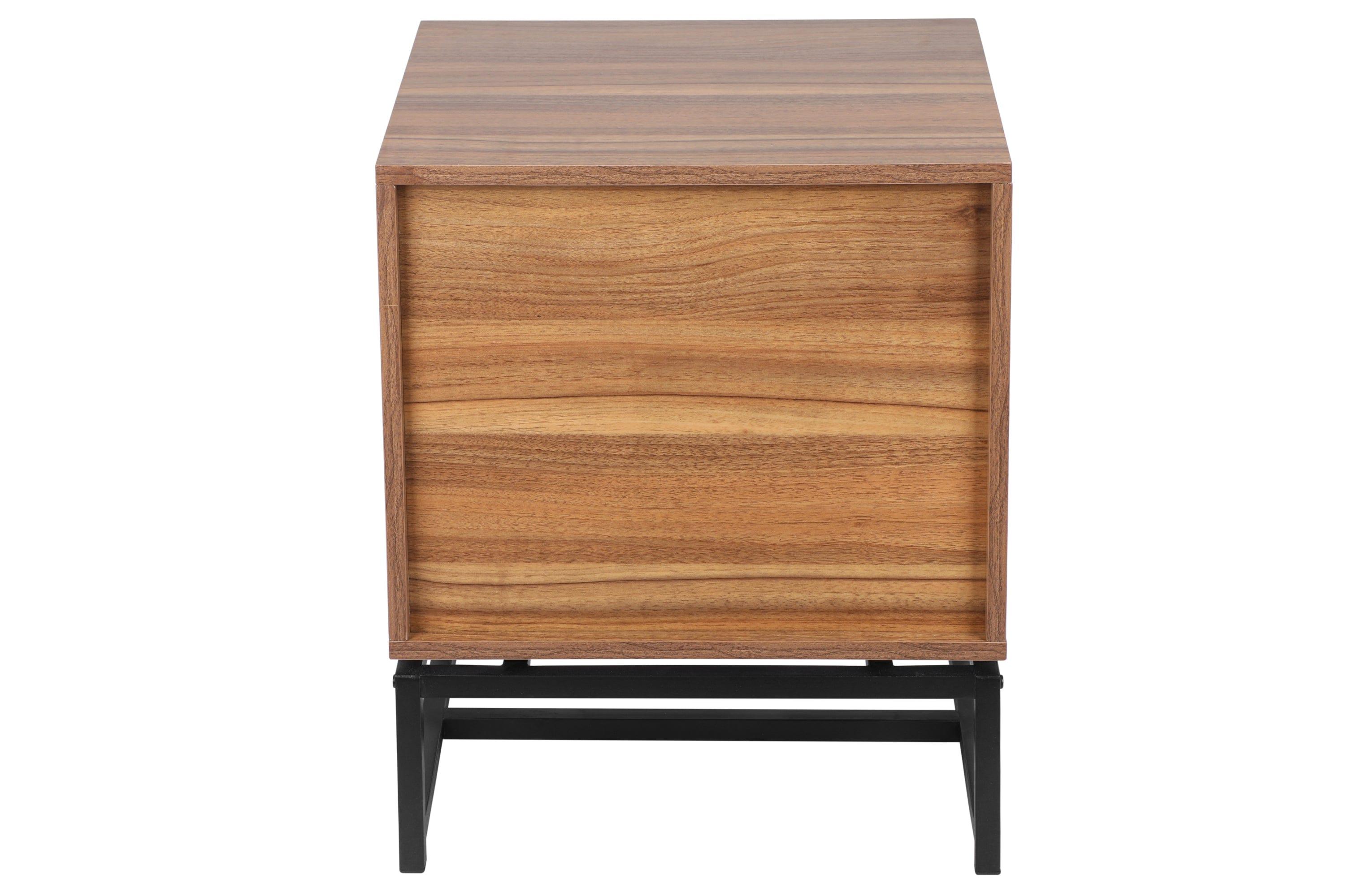 Shop Natural Rattan door nightstand,storage End Table,Accent Bedside Table for Bedroom, Living Room Mademoiselle Home Decor