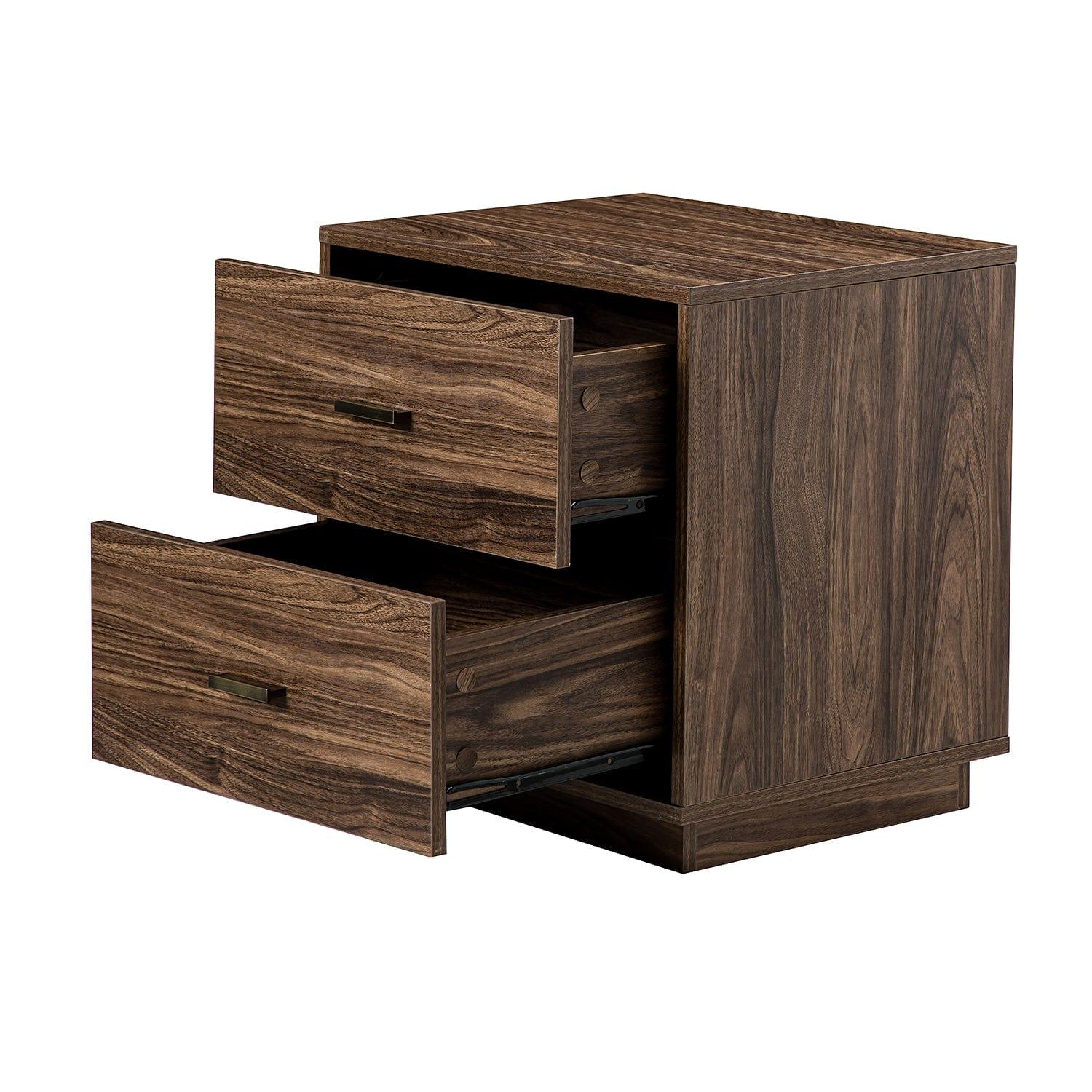 Shop Phthia 2-Drawer End table with Storage Mademoiselle Home Decor
